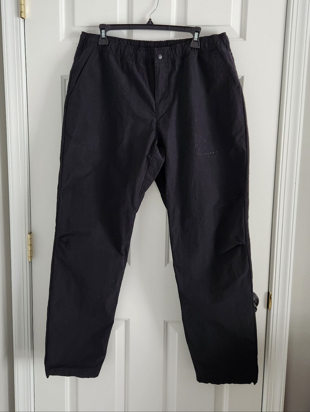 rag & bone Claire Taffeta Women's Black Cargo Pants Elastic Waist & Leg Sz Large - Picture 3 of 8